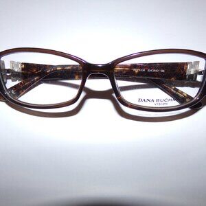 ENCINO Brown DANA BUCHMAN Eyeglass Frames Size 51 NWOT